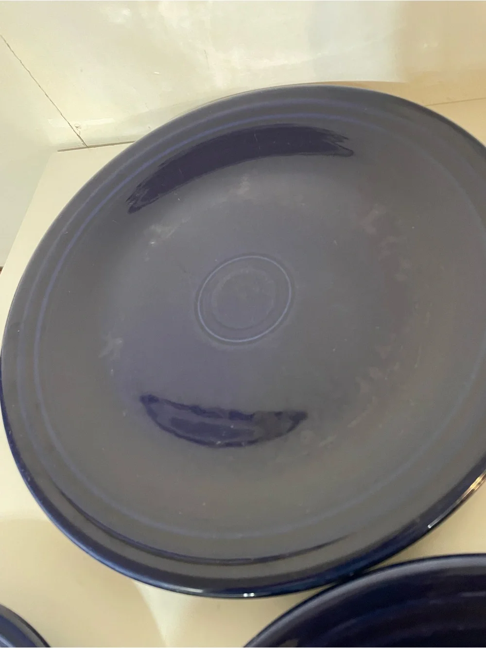 Homer Laughlin Fiesta Plates in Navy Blue